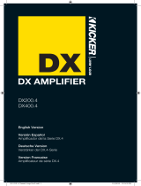 Kicker 2011 DX 4-Channel Owner's manual