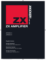 Kicker ZX650.4 User manual