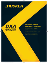 Kicker DXA1000.1 User manual