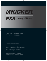 Kicker PXA500.1 Owner's manual