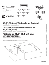 Whirlpool 15.5" (39.4 cm) Washer/Dryer Pedestal User manual