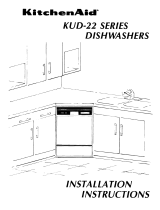 KitchenAid KUD-22 User manual