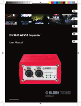 Klark Teknik DN9610 AES50 User manual