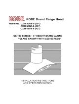 Kobe CX1836GS-8 User manual