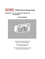 Kobe Range Hoods IN2636SQB-1 User manual