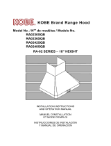 Kobe RA0242SQB User manual