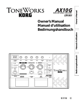 Korg TONEWORKS AX10G User manual