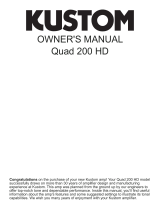 Kustom Quad 200 HD User manual