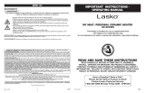 Lasko MyHeat Personal Heater 100 User manual
