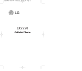 LG LX5550 User manual