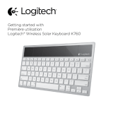 Logitech Keyboard K760 User manual