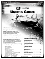 Maytag MAV9504EW User manual