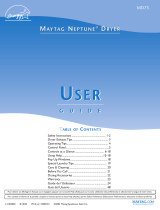Maytag MD75 User manual