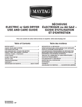 Maytag Electric and gas dryer User manual