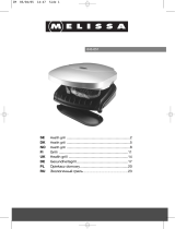 Melissa Health Grill 643-051 User manual