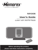 Memorex Mi1006 User manual