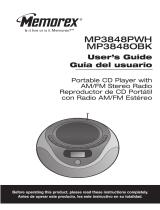 Memorex MP3848 User manual