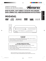Memorex MVD4541 User manual