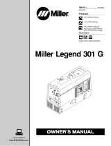 Miller Legend 301 G User manual