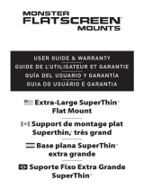 Monster FlatScreen SuperThin Flat Mount - Up to 104" Screens User manual