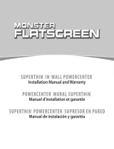 Monster FlatScreen SuperThin In-Wall PowerCenter 200 User manual