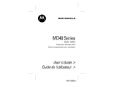 Motorola MD40 User manual