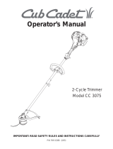 MTD CC 3075 User manual