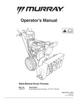 Murray Dual Stage Snow Thrower User manual