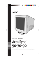 NEC AccuSync 90 User manual