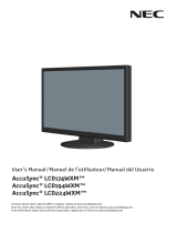 NEC AccuSync LCD194WXM User manual