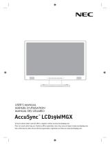 NEC AccuSync LCD19WMGX User manual