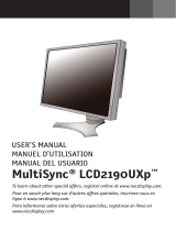 NEC LCD2190UXP Owner's manual
