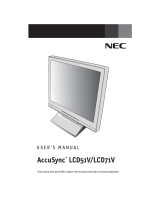 NEC LCD71V User manual