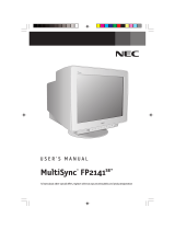 NEC MultiSync FP2141SB User manual