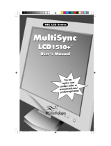 NEC MULTISYNC LCD1510+ User manual