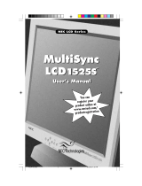 NEC MultiSync LCD1525S User manual