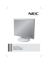NEC LCD1970V-BK - MultiSync - 19" LCD Monitor User manual