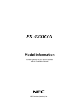 NEC PX-42XR3A User manual