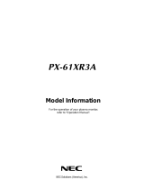 NEC PX-61XR3A User manual