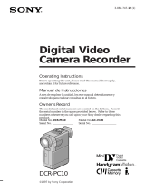 Sony DCR-PC10 User manual