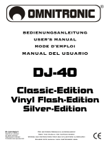 Omnitronic DJ-40 User manual