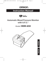 Omron INTELLISENSE HEM-650 User manual