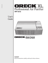 Oreck AIRP Series User manual