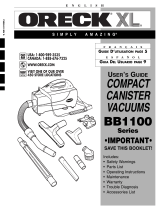 Oreck BB1000 User manual