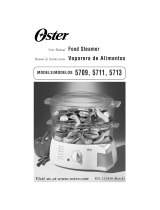 Oster Food Steamer [5709, 5711, 5713] User manual