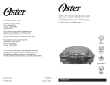 Oster Solid Single Burner User manual
