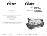 Oster Hinged Lid Electric Skillet User manual