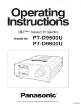 Panasonic Panasonic PT-D9600U User manual