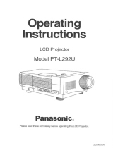 Panasonic PT-L292U User manual