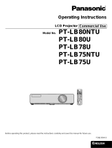 Panasonic PT-LB75VU User manual